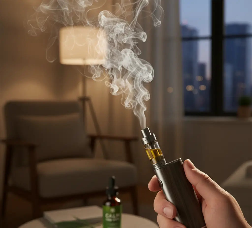 un vaporisateur en action